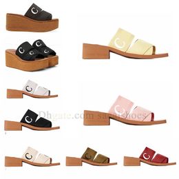 2023 top Womens Sandals Slippers thick soles Flat Woody Black White pink blue yellow beige Mules Desert indoor Outdoor beach home Slipper Slide Slider Sandal shoes