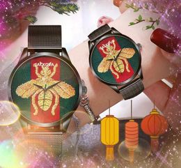 Business trend highend nylon fabric leather watches Men Quartz Chronograph bee tiger snake skeleton dial European Top brand clock wristwatch
