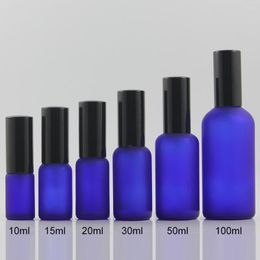 Storage Bottles Wholesale Glass Eye Serum Bottle With Lotion Aluminium Pump 20ml Packaging For