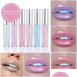 Lip Gloss Handaiyan Iridescent Sheer Glitter Shine Lipgloss Long Last Nutritious Makeup Liquid Glosses Drop Delivery Health Beauty Li Dh5Fg