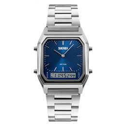 Womens Watches SKMEI Sport For Man Fashion Casual Quartz Wristwatches Digital Chronograph Back Light Waterproof Dual Time 1220 230307