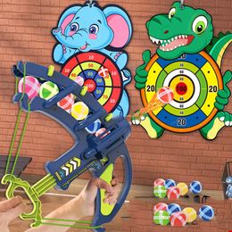 Blocks Montessori Dart Board Game For Children Slings Outdoor PartyTarget Sticky Ball Throw Educational Games 230307