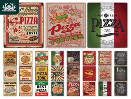Putuo Dekor Pizza Plaque Metall Vintage Blech