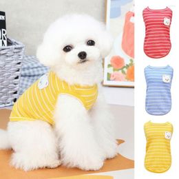 Dog Apparel Pet T-shirt Vest Nice-looking Breathable Cotton Cute Bear For Schnauzer