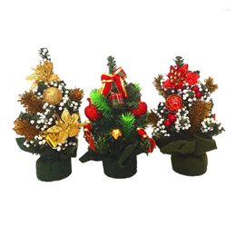 Christmas Decorations 1 Pc 20cm Mini Artificial Tree Decoration Gift Decor Ornament For Table House Party 4 Random Styles CNIM