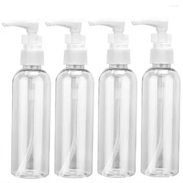 Storage Bottles Dispenser Bottle Pump Soap Lotion Containers Liquid Refillable Empty Travel Shampoo Conditioner Shower Bath Container Abs