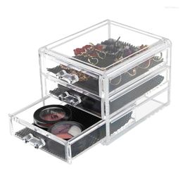 Jewelry Pouches Mordoa Transparent Acrylic Storage Drawer Makeup Organizer Display Cosmetic Box Home Sundries Holders