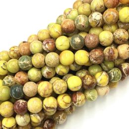 Beads 4mm Factory Price Natural Yellow Imperial Jasper Gemstone Spacer Loose Accessories Jewellery Making DIY Bracelet Necklace