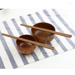 Chopsticks 25cm Chinese Wood Chop Sticks Natural For Kitchen Dining Bar Tableware F20233901