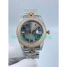 2023 Men's Watch Gold Luxury Fashion 36mm/41mm Automatic Movement Full Diamond Ice Out Luminous Function Sapphire Glass Jubilee WristWatches Gift