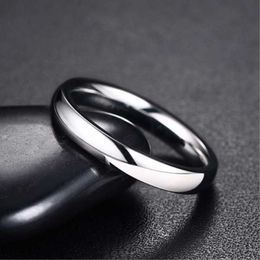 Band Rings 3mm Stainless Steel Plain Wedding Band Ring for Women Men Size 6-12 AA230306