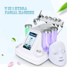 Multi-Functional Beauty Equipment 7 in 1 Vacuum Face Cleaning Ultrasonic Massage Water Jet Peel Skin Lifting Facial Machine Skin Care BIO RF
