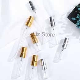 2ml 5ml 10ml Aluminum Glass Perfume Bottle Travel Portable Perfume Spray Bottles Empty Refillable Cosmetic Sprayer Sample Vial TH0815