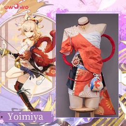 Anime Costumes UWOWO Game Genshin Impact Yoimiya Cosplay Come Female Fashion Battle Uniforms Role Play Cute Women Role Play Outfits Z0301