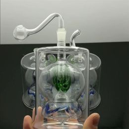 Smoking Pipes Big belly Colour ball Philtre cigarette pot Glass Bongs Glass