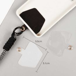 Cell Phone Straps Charms Mobile Back Clip Patch Anti-loss Security Hook Card with Metal Ring for Portable Neck Strap Lanyard Gasket