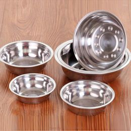 Bowls 6pcs/set Stainless Steel Set Home Kitchen Baking Mixing Basin Soup Bowl Fruit Storage Baby Kids