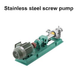 750W G Type Stainless Steel Single Screw Pump Transfer Chocolate Honey Syrup Grape Pump