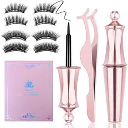 False Eyelashes Eyelash Plastic Fake Lashes Halloween Wear To Easy Magnetic 15ml Long Wispy Clear BandFalse