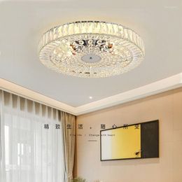 Ceiling Lights Bedroom Study Crystal Lamp LED Living Room Simple Modern Warm Romantic Master