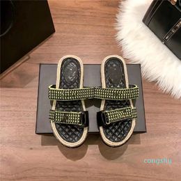 Summer Outdoor Womens Luxury Sandals New Style Fisherman Sandal Designer Weave Shoe Sole Slipper Classic Pattern Leisure Slippers