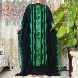 Ethnic Clothing Dubai Abaya Embroidery Long Dress Arab High Grade Comfortable Fabric Women Muslim African Party Gown Elegant Islamic