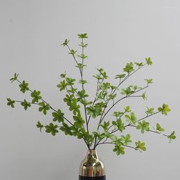 Decorative Flowers Faux Plants Green Leaves Long Stem Tree Branches Home El Decoration Party Wedding Ornaments Fake