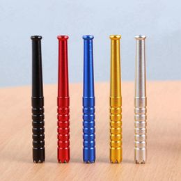 Latest Colorful Aluminium Alloy Pipes Digger Tooth Dry Herb Tobacco Catcher Taster Bat One Hitter Portable Smoking Tube Cigarette Holder Dugout Tips