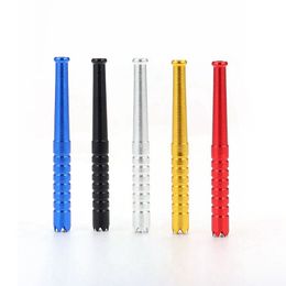 Cool Mini Colourful Smoking Aluminium Alloy Digger Tooth Dry Herb Tobacco Catcher Taster Bat One Hitter Pipes Portable Tube Cigarette Holder Dugout Tips