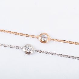 2023 Luxury quality charm pedant bracelet with diamond in two Colours plated have box stamp PS3204A