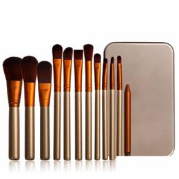 Makeup Brushes Professional 12 Pcs Cosmetic Facial Make Up Brush Tools Set Kit With Retail Box Drop Delivery Health Beauty Accessorie Dhpiq