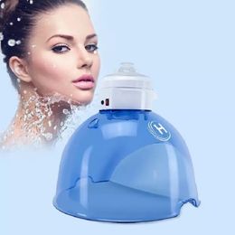 LED Photon Face Mask with Red and Blue Light Enhances Skin Rejuvenation - Includes Spa Grade Hydrogen Oxygen Facial Steamer Water Machine