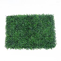 Decorative Flowers Artificial Grass Mat Fake Lawn Plant Panel Carpet Privacy Wall Fence For Home Garden El Wedding Backdrop Decor