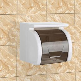 Toilet Paper Holders Punch-free Roll Box Wall Waterproof Tissue Holder Creative Suction Cup