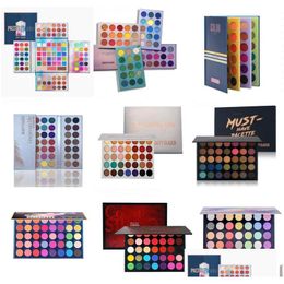 Eye Shadow Beauty Glazed Eyeshadow Palette Highlighter Luminous Glitter Shimmer Matte Metallic Natural Easy To Wear Waterproof Brigh Dh1Jy