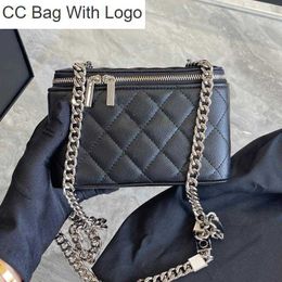 CC Bag Other Bags Designer Women Cosmetic Box Crossbody Bag Luxurys Designers Bags Quilted Mini Trunk Shoulder Handbags Lady CO Silver Chains Caviar Leather Mak