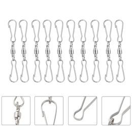 Hooks & Rails 20Pcs Dual Clip Swivels Hanger Durable Bird Feeders For Garden