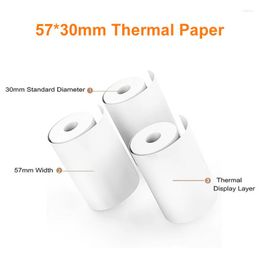 Rolls 57 30mm Thermal Receipt Po Bill Paper For 58mm Printer Mobile Handheld Desktop POS Cash Registers