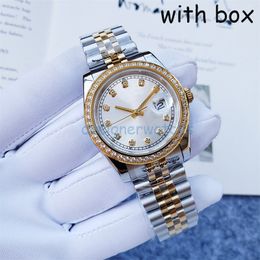 womens watch fashion designer watch diamond ring stainless steel strap waterproof sapphire glass luxury watch size 36MM automatic watch luxury gift