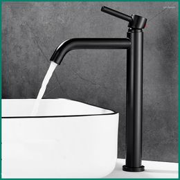 Bathroom Sink Faucets Matte Black High Quality Faucet Basin Long Spout Two Type Cold And Bathrrom Mixer