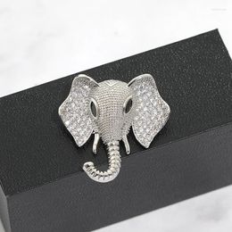 Brooches 2023 Rhinestone Animal Elephant For Women Simple Design Fashion Jewelry Wedding Pin And Brooch Metal Broches Gift