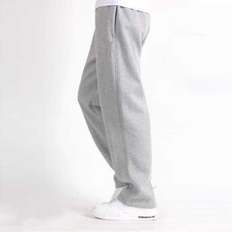 Men's Pants Men Plus Size Pants 6XL Solid Baggy Loose Elastic Pants Cotton Sweatpants Casual Pants Trousers Large Big Plus Size 5XL 6XL 7XL Z0306