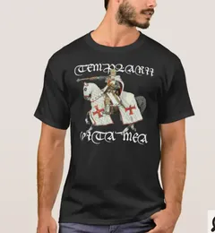 Men's T Shirts Small Motto With The Image Of Great Master Templar T-Shirt. Summer Cotton Short Sleeve O-Neck Mens Shirt S-3XL