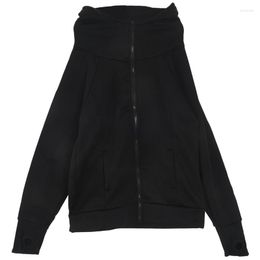 Men's Hoodies Casual Fashion Slim Fit Sexy Top Designed Jackets Coats - Black XXL