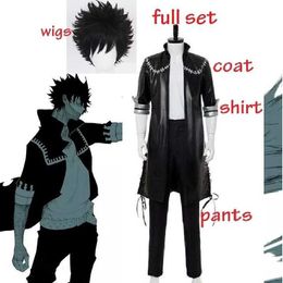 Anime Costumes My Hero Academia Boku no Hero Academia OCHACO URARAKA Dabi Cosplay Come Full Set Men Women Jacket Coat T Shirt wigs Z0301