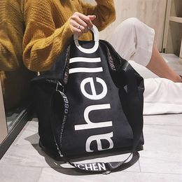 Large Capacity Shopping Handbags Trend Letter Design Crossbody Shoulder Bags For Women Casual Female Travel Big Shopper Totes328a