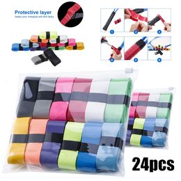Other Sporting Goods 12 24 Pieces Tennis Badminton Racket Overgrips for AntiSlip and Absorbent Grip 230307