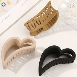 Ins Style Ribbon Hair Clip Heart Shape Hair Claw Women Girls Sweet Claw Clips Barrettes Korean Claw Crab Fashion Hair Accessories 1851