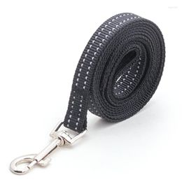 Dog Collars 10pcs 1.4 Metre Longth Nylon Pet Reflective Leash Regular Braided Rope For Walking Training Dogs