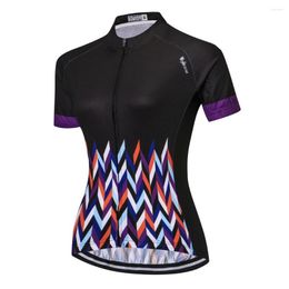 Racing Jackets Weimostar Women's Short Sleeve Cycling Jersey Top High Quality Shirts Black S-XXXL